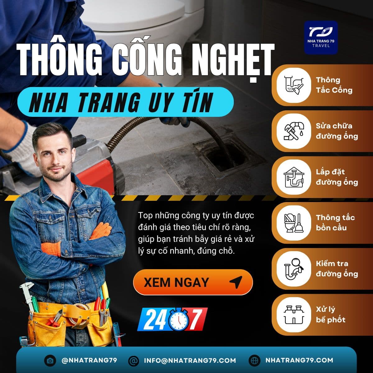 Top Công Ty Thông Cống Nghẹt Nha Trang