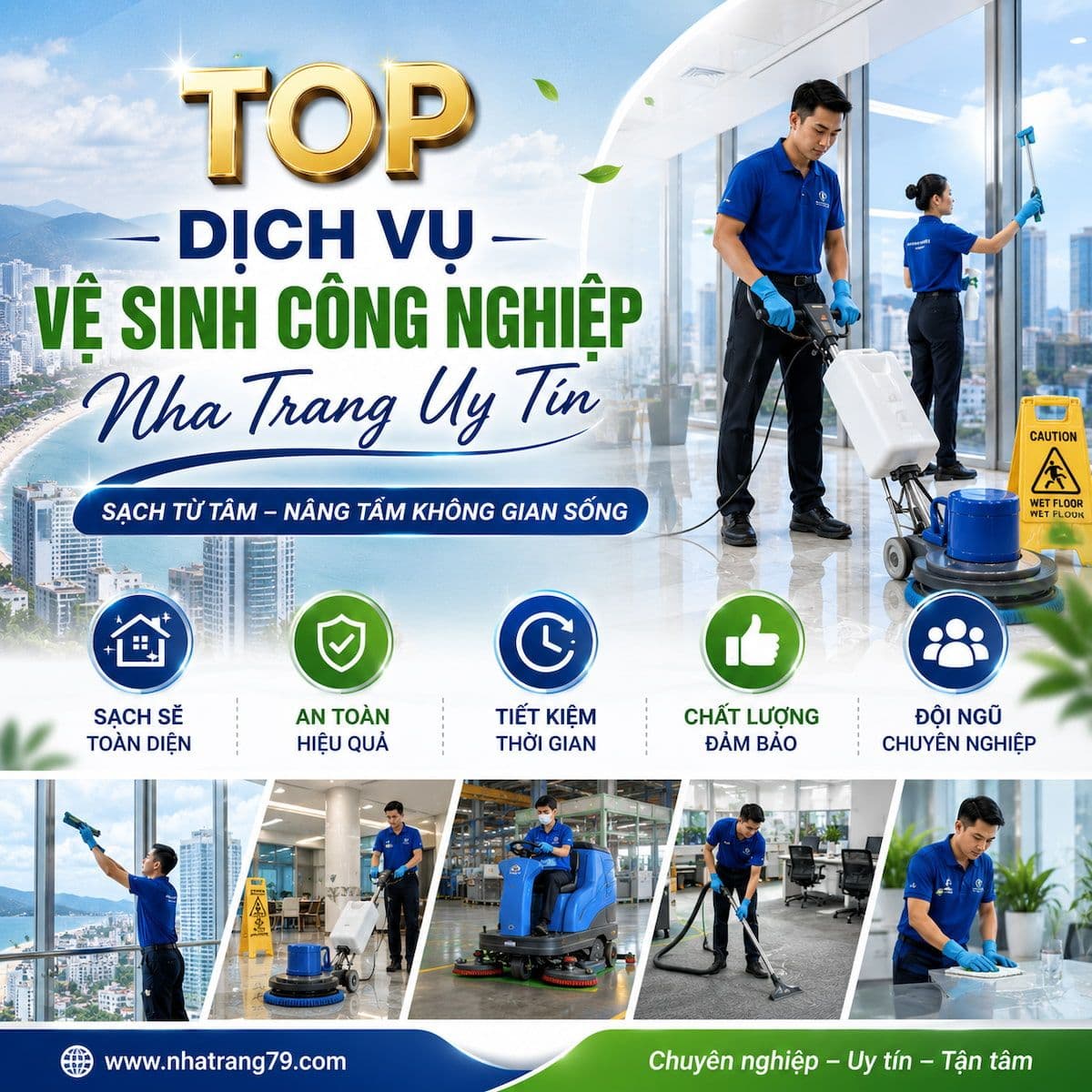 Top Dịch Vụ Vệ Sinh Công Nghiệp Nha Trang